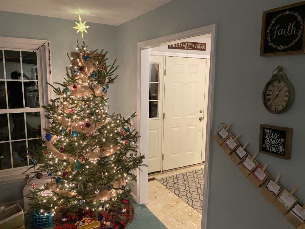 Amazing how this short wall made the space feel so closed up.