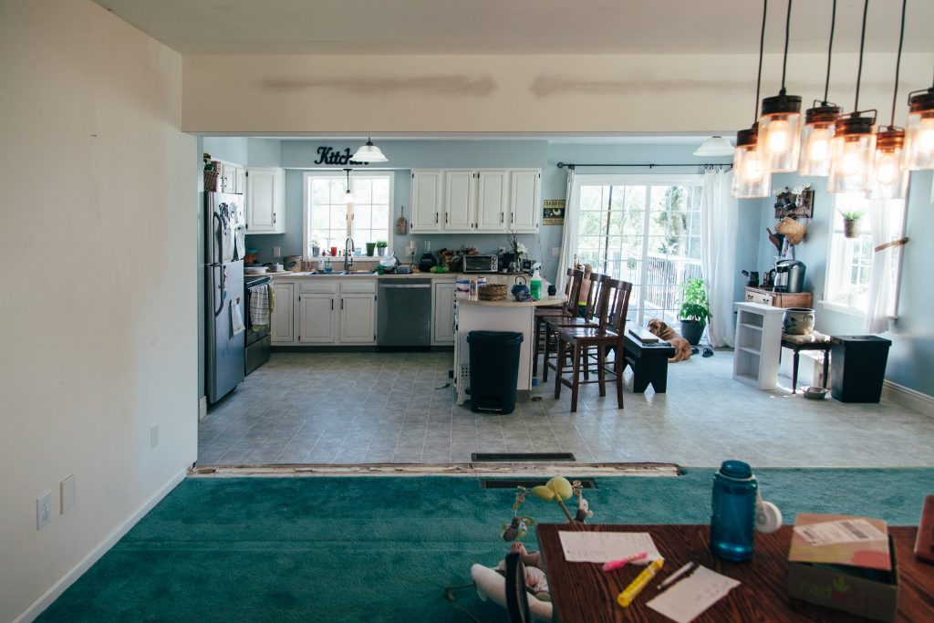 The open floor plan is more in line with how we like to spend time at home.